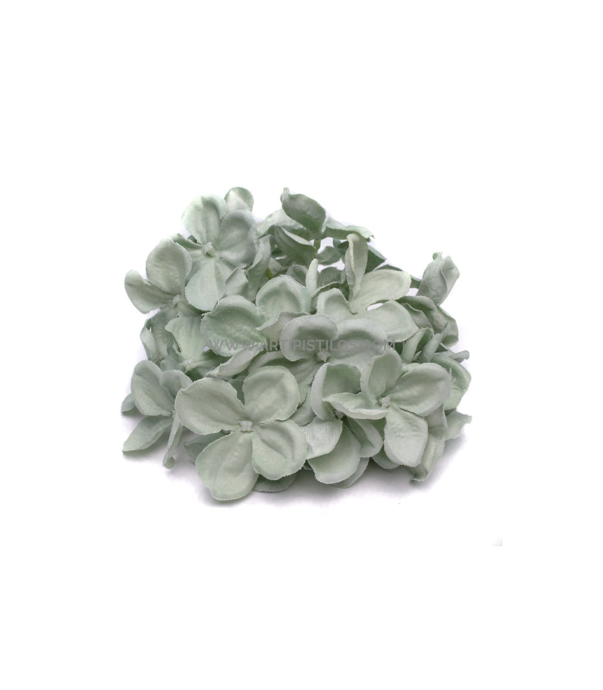 HORTENSIA DE TELA 16 CM - Flores De Tela - Materiales para tocados, Flores  preservadas, Flecos de plumas, Flores de porcelana y