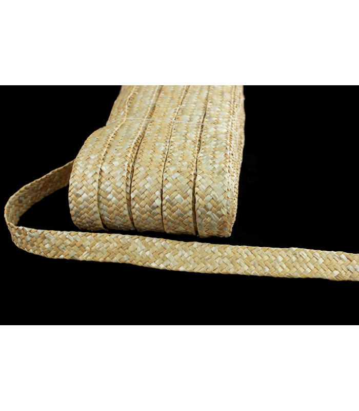 Traditional Millinery Straw Braid Pompidou 23mm Braided Natural