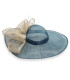 SINAMAY HAT WITH OCA BIOT FEATHERS